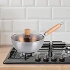Nonstick Wok Induction Cooker Flat Bottom for Electric Stovetop Boiling