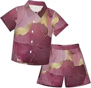 [Caihoyu] Toddler Baby Boys Short Sleeve Button Down Shirt Shorts Gentleman Outfits Toddler Baby Boy Outfit Summer Outfit