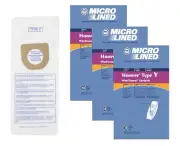 DVC Micro-Lined Bags Style Y Fit Hoover Windtunnel and Tempo Upright - 30 Bags