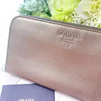 在飛比找蝦皮購物優惠-PRADA 長夾 Saffiano皮革 日本直送 二手