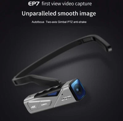 ORDRO EP7 4K 13MP Head Mounted Camera Waterproof Gimbal Camera f/Live Streaming