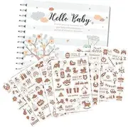 Baby Daily Log Book,Hello Baby Planner Growth Record Book | Developmental Milestones, Record Book Album, Illustrated Keepsake Journal Pages for Baby Boy Girl