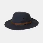 Tilley K1125 Mens Navy Waxed Cotton Rugged Fedora Hat Size M
