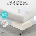 8CM Thickness Single Visco elastic Memory Foam Bamboo Topper Cover breathable