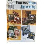 Simplicity Sewing Pattern 7236 Pillow Home Decorating UNCUT