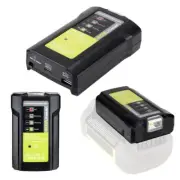 Adapter Charger LED Work Light for RYOBI 36-40V Li-ion Battery with USB Type-C
