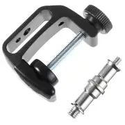 Universal C-Clamp Desktop Mount Holder Stand Screw Adapter fr Studio Light Photo