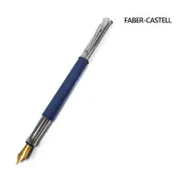 在飛比找momo購物網優惠-【Faber-Castell】繩紋鋼筆 藍(146550)