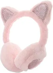 [CATIEBYE] Cat Ears Winter Warm Earmuff Ear Warmer Headband Ear Muffs for Animal Ear Earmuff Ear Muffs Winter Headband Cat Ear Muffs Plush Grey
