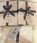 West Elm Tencel Sweeping Brushstrokes F/Q Duvet & 2 Euro Shams NWT! Frost Gray