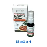 Mouth Spray Herbal extract Andrographis paniculata+Propolis Breath fresh 15 mlx4