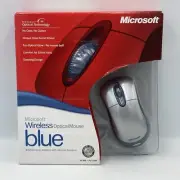Microsoft Wireless Optical Mouse Blue K80-00004 USB PS/2 Windows Mac 2002
