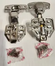 10 pairs 20 pcs ULIYA SOFT CLOSING Cabinet door hinges 8121 W/ Hardw