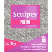 White Gold Glitter - Sculpey Premo Accents Polymer Clay