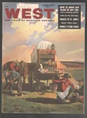 MAG: West #2 Summer 1957-Pulp mystery fiction-Flying saucer house-Atomic Bir...