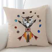 Arrows Dream Catcher and Owl Cushion Cover