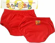 [Bright Bots] Potty Training Pants (Twin Pack, Red, Small, Approx 12months)