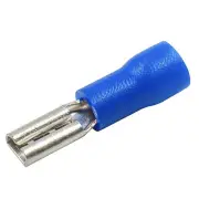 0.11" Blue Female Insulated Spade Wire Connector Electrical Crimp Terminal 16...