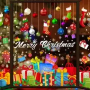 Christmas Window Clings Christmas Ball Snowflake Gift Box Dot Static Window