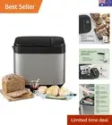 Premium Automatic Bread Maker with Yeast and Fruit/Nut Dispenser, Artisan Kne...