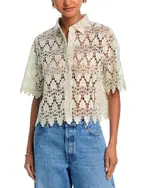 Frame Lace Short Sleeve Shirt