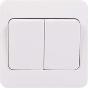 Schneider Electric Lisse White Moulded - Double 2 Way Wide Rocker Switch 10 AX GGBL1022WS White