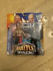WWE Brock Lesnar & Paul Heyman Battle Pack 6” Figures NIP INCLUDES STRETCHER