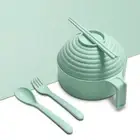 Steel Bowl Student Lunch Box Instant Noodle Cup Bowl Bento Box Soup Bowl