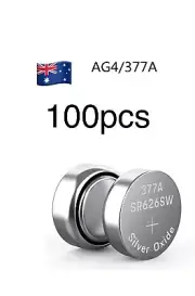 100x AG4 LR626 377A LR626 SR626SW LR626 Button Alkaline Cell Coin Battery 1.55V: