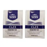 2 x Mangrave Jack's CL23 Premium Wine/Champagne/Cider Yeast BBD 11/25