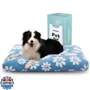 Yaning Dog Beds for Large Dogs, Cute Thick Dog Bed for Crate Kennel, Fluffy P