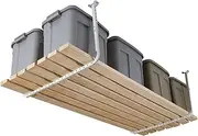 HyLoft 80842-10 33 in. x 34 in. Adjustable Garage Ceiling Mount Storage Rack Kit, Garage Overhead Storage Bracket, White