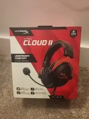 HyperX Cloud II Wired Gaming Headset Works W/ PC PS5 PS4 Red & Black New