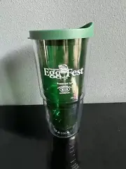 NEW Big Green Egg Tumbler - Egg Fest Pensacola 8" Tall Cup Slide Lock Insulated