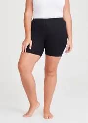 [Taking Shape] Taking Shape Good Earth Australian Cotton Anti Chafe Short Size 26 in Black - Plus Size Women's Basics Black