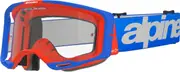 Alpinestars Vision 8 Wordmark Motocross Goggles, blue for Men One Size