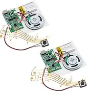 USB Sound Module AYWHP 2 Pieces Music Voice Recording Module with Speaker MP3 USB Cable Rechargeable Battery Top Speaker for DIY Cards, Gifts, Toys, DIY