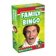 Aquarius Family Bingo Cards Kids/Children Tabletop Party Game Set Elf 8y+