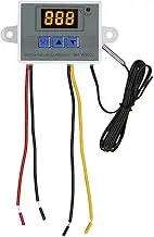 Electronic Temperature Controller LED Display Thermostat Module Temperature Temp Control Module Switch with Waterproof NTC Probe -50~110 ℃ for Refrigerator 12V 120W ALKOY