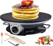 Electric Pancake Maker with Nonstick Surface & Adjustable Temperature Control