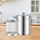 Deep Frying Pot with Strainer Basket Oil Deep Fry Pan for Boiled Eggs Soup