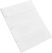 SHINEOFI 1 Banknote Loose Leaf Bags Bill Storage Banknote Album Clear Bag Protective Banknote Collecting Book Pages Stamp Collectors Concert Ticket Book Banknotes Protectors