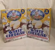 Lot Of 2 Boxes 6 pk (12 bags) Cousin Willie's White Cheddar Microwave Popcorn