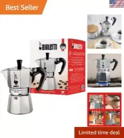 Moka Espress: Iconic Stovetop Espresso Maker, Makes Real Italian Coffee, Moka...