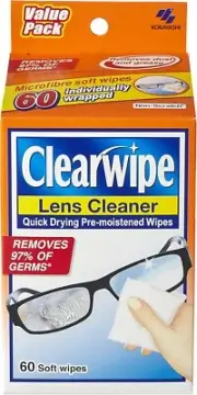 ClearWipe Lens Cleaner, Glasses Cleaning Wipe 60 Count-Au
