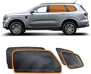 X-CAR Port Rear Window Sun Shade for Ford Everest 2022-2025 Magnetic Car Sun Blind Mesh