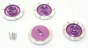 1/10 Scale RC Car On Road Wheel 12mm Drive Hex Hub Brake Disc Disk Alloy Purple
