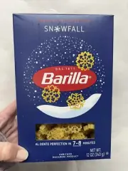 Limited Edition Barilla Snowfall Christmas Snowflake Pasta 12 oz Box New (SH)