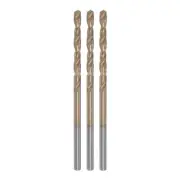3pcs 2.1mm Titanium Coated M42 High Speed Steel 8% Cobalt (HSS) Twist Drill Bits