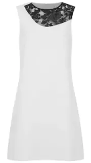 $468.00 NWT Diane Von Furstenberg DVF Kaleb White Lace Sequin Dress Size 14 NEW